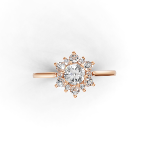 round-14k rose gold|round-18k rose gold