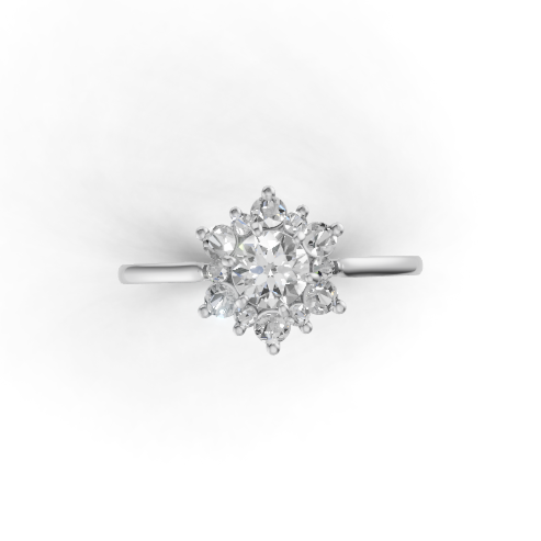 round-14k white gold|round-18k white gold|round-platinum